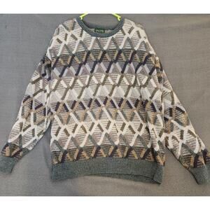 Vintage 90s Heinz Healey’s‎ Sweater Mens Large Cable Knit Multicolor Coogi USA